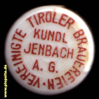 Bügelverschluss aus: Vereinigte Tiroler Brauereien, Kundl, Österreich