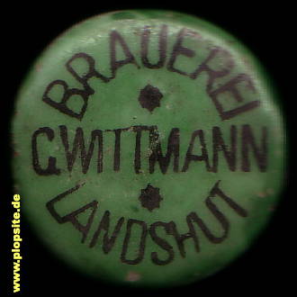 Picture of a ceramic Hutter stopper from: Brauerei zum Dräxlmaier, Carl Wittmann, Landshut, Germany