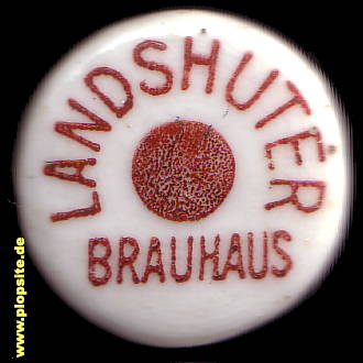 Picture of a ceramic Hutter stopper from: Landshuter Brauhaus, Landshut, Germany