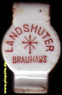 Picture of a ceramic Hutter stopper from: Landshuter Brauhaus, Landshut, Germany