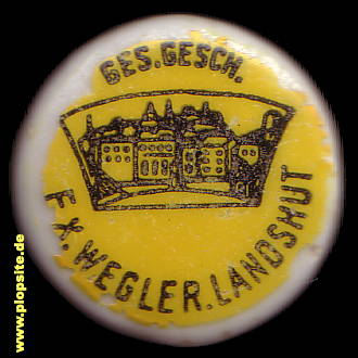 Obraz porcelany z: Landshut, F. X .Wegler,  DE, unbekannt, Niemcy