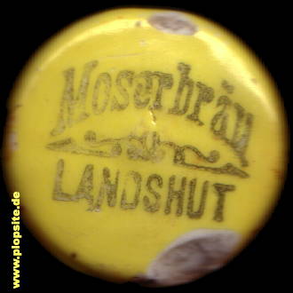 Picture of a ceramic Hutter stopper from: Brauerei zum Moserbräu, Wolf, Landshut, Germany
