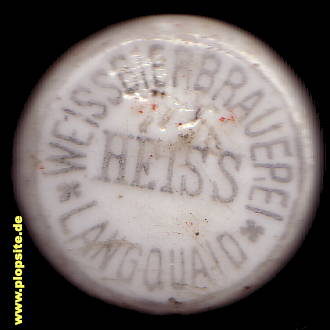 Bügelverschluss aus: Weißes Brauhaus Heiss, Langquaid, Deutschland