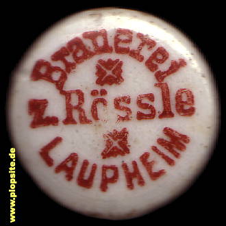 Bügelverschluss aus: Brauerei zum Rössle, Laupheim, Deutschland