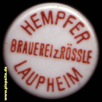 Bügelverschluss aus: Brauerei zum Rössle Hempfer, Laupheim, Deutschland