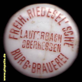 Bügelverschluss aus: Freiherrlich Riedesel'sche Burg Brauerei, Lauterbach / Hessen, Deutschland