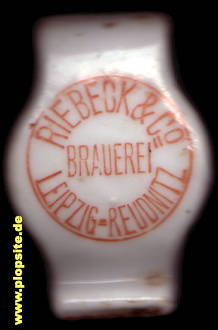 Bügelverschluss aus: Brauerei Riebeck & Co., Leipzig - Reudnitz, Deutschland