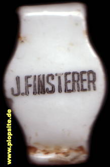 Picture of a ceramic Hutter stopper from: Brauerei Finsterer, Lembach / Mühlkreis, Austria