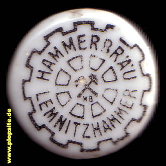 Picture of a ceramic Hutter stopper from: Hammerbräu, Lemnitzhammer, Rosenthal-Lemnitzhammer, Germany