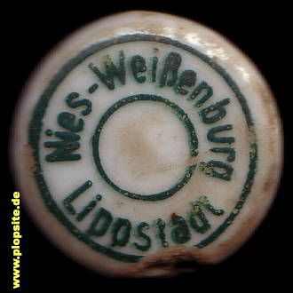 Bügelverschluss aus: Brauerei Nies Weißenburg, Lippstadt, Deutschland