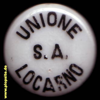 Picture of a ceramic Hutter stopper from: Locarno, Unione S A,  CH, unbekannt, Switzerland