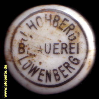 Bügelverschluss aus: Brauerei J. Hohberg, Löwenberg, Lwówek Śląski, Polen