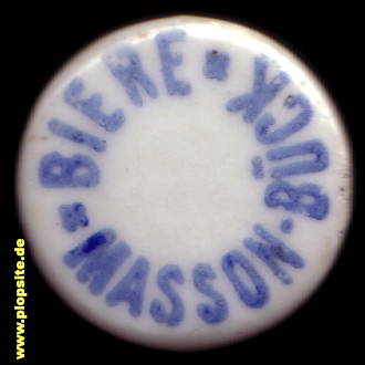 Bügelverschluss aus: Brasserie J. Masson Bück, Lons - le - Saunier, Frankreich