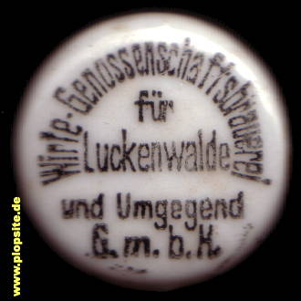 Bügelverschluss aus: Wirte Genossenschaftsbrauerei GmbH, Luckenwalde, Łukowc, Deutschland