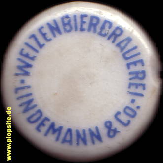 Bügelverschluss aus: Weizenbierbrauerei Lindemann & Co., Ludwigshafen, Deutschland
