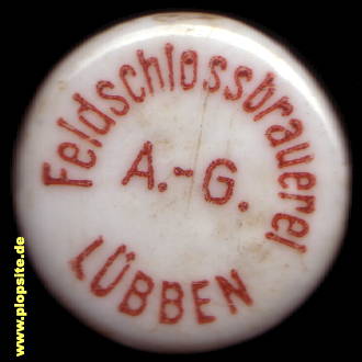 Bügelverschluss aus: Feldschloßbrauerei AG, Lübben, Lubin, Błota, Deutschland