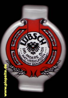 Picture of a ceramic Hutter stopper from: Privatbrauerei Lübsch, Lübeck, Germany