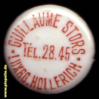 Picture of a ceramic Hutter stopper from: Luxemburg, Hollerich, Guillaume Stors,  LU, unbekannt, Luxembourg