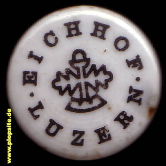 Bügelverschluss aus: Brauerei Eichhof, Luzern, Lucerne, Lucerna, Schweiz
