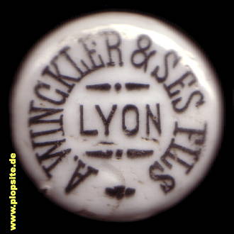 B�ügelverschluss aus: Brasserie Winckler & ses fils, Lyon, Frankreich