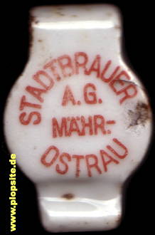 Bügelverschluss aus: Stadbrauerei AG, Mährisch Ostrau, Ostrava, Tschechien