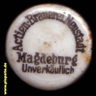 Bügelverschluss aus: Actien Brauerei Neustadt, Magdeburg, Deutschland