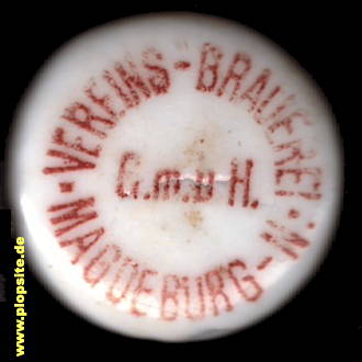 Bügelverschluss aus: Vereins-Brauerei GmbH, Magdeburg, Deutschland