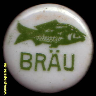 Picture of a ceramic Hutter stopper from: Fischbräu, Massing, Germany