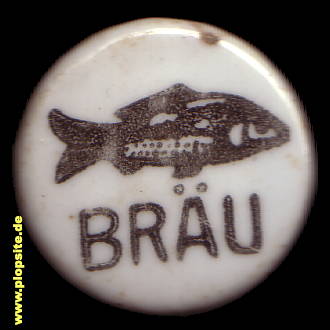 Picture of a ceramic Hutter stopper from: Fischbräu, Massing, Germany