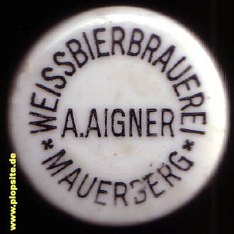 Bügelverschluss aus: Weißbierbrauerei Aigner, Mauerberg - Garching, Deutschland