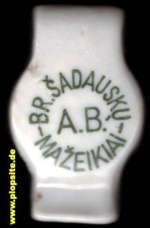 Bügelverschluss aus: P.B. Broliai Šadausku, Mažeikiai, Możejki, Moscheiken, Litauen