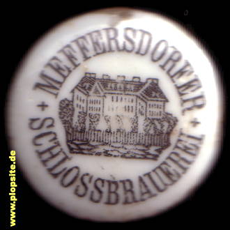 Picture of a ceramic Hutter stopper from: Schloßbrauerei, Meffersdorf, Unięcice, Pobiedna, Poland