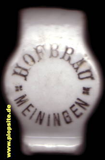 Picture of a ceramic Hutter stopper from: Hofbräu, Meiningen, Germany