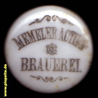 Bügelverschluss aus: Actienbrauerei und Destillation, Memel, Klaipėda, Kłajpeda, Litauen