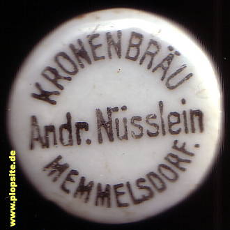 Bügelverschluss aus: Kronenbräu Nüsslein, Memmelsdorf, Deutschland