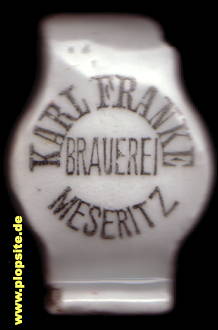 Bügelverschluss aus: Brauerei Karl Franke, Meseritz, Międzyrzecz, Polen