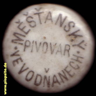 Bügelverschluss aus: Měšťansky Pivovar Vevodňanech, Bürgerbrauerei, Plzeň, Pilsen, Tschechien