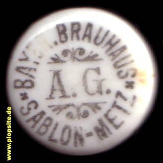 Bügelverschluss aus: Bayerisches Brauhaus AG, Sablon-Metz, Metz Sablon, Frankreich