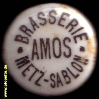 Bügelverschluss aus: Brasserie Amos S.A., Metz-Sablon, Metz, Frankreich