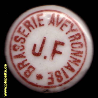 Bügelverschluss aus: Brasserie Aveyronnaise Jules Fabre, Millau, Frankreich