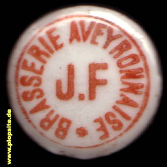Bügelverschluss aus: Brasserie Aveyronnaise Jules Fabre, Millau, Frankreich