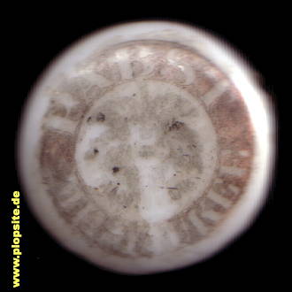 Picture of a ceramic Hutter stopper from: Pabst Brewing Co., Milwaukee, WI, USA