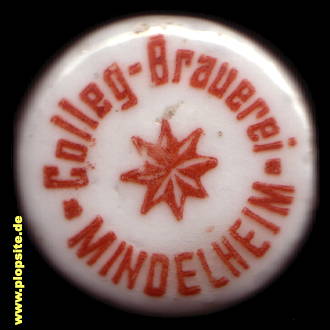 Picture of a ceramic Hutter stopper from: Colleg Brauerei, Mindelheim, Germany