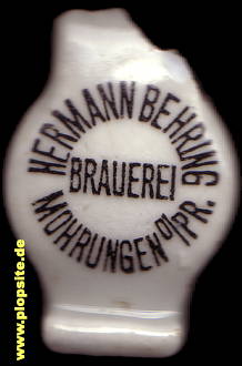 Bügelverschluss aus: Brauerei Hermann Behring, Mohrungen, Morąg, Polen