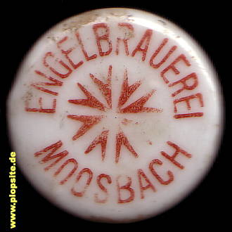 Picture of a ceramic Hutter stopper from: Engelbrauerei, Moosbach, Germany