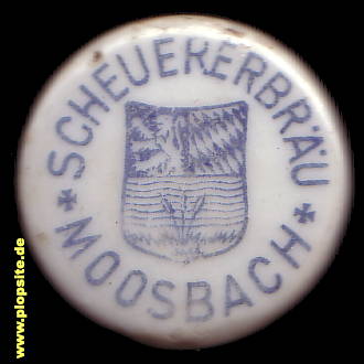 Picture of a ceramic Hutter stopper from: Scheuererbräu, Moosbach, Germany