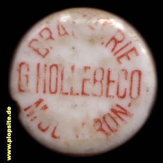 Bügelverschluss aus: Brasserie Hollebecq Brasserie le Progrès, Mouscron, Moeskroen, Belgien