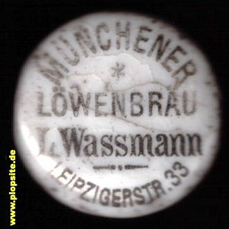 B�ügelverschluss aus: Löwenbräu Wassmann, München, Deutschland