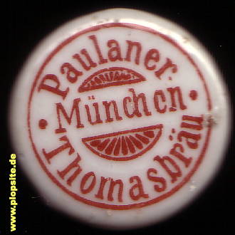 Picture of a ceramic Hutter stopper from: Paulaner Thomasbräu, München, Germany