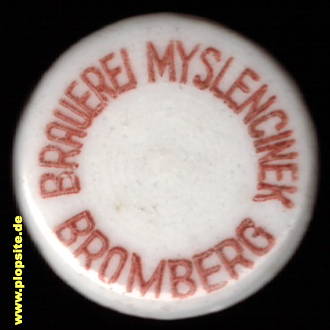 Bügelverschluss aus: Brauerei Myslencinek, Strübing & Co., K.-G., Myślęcinek - Bromberg, Myslencinek - Bydgoszcz, Polen
